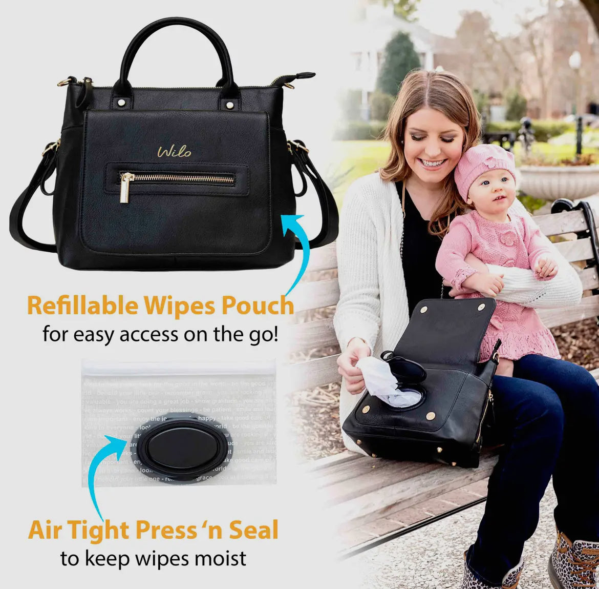 Mini Diaper Bag Backpack & Purse